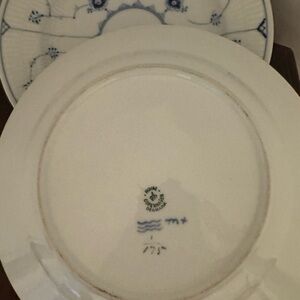 ROYAL COPENHAGEN BLUE FLUTED PLAIN DEEP dinner PLATE #175 10"